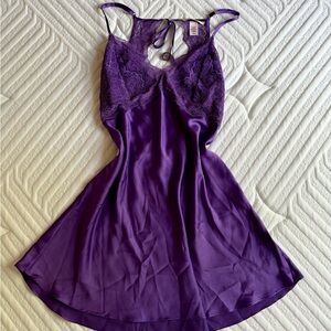 Victoria's Secret Purple Satin Chemise